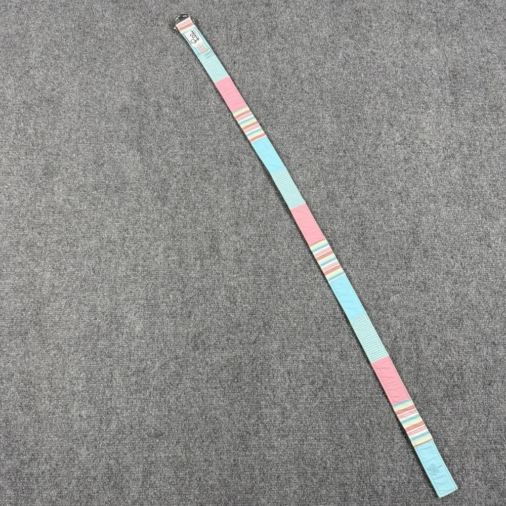 Vintage Lilly Pulitzer Belt Womens Small Patchwork Colorful Double D Ring